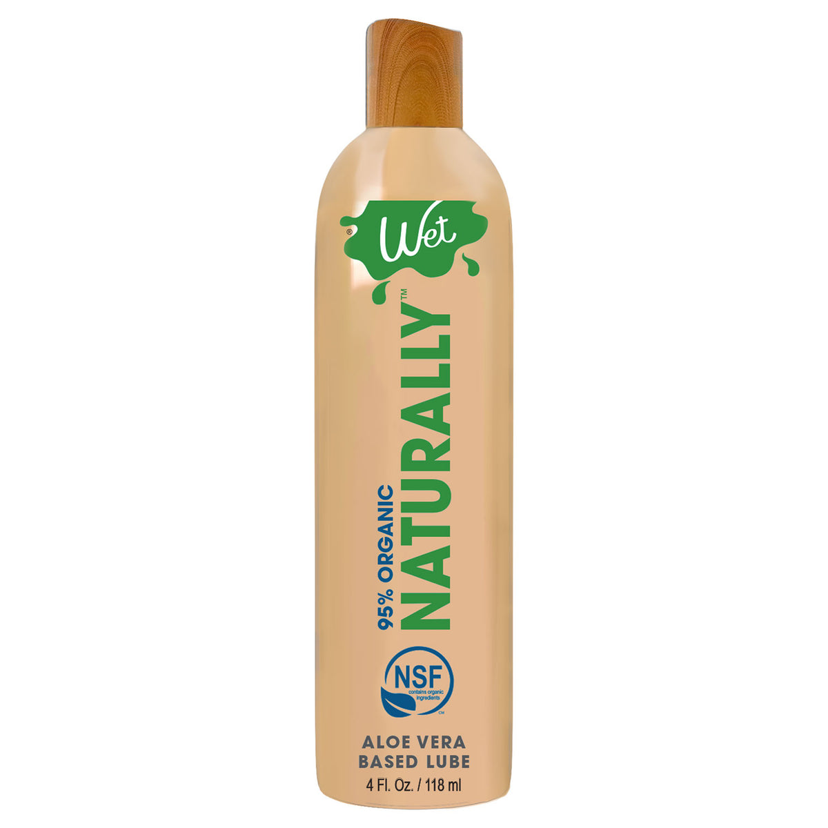 "Wet 95% Organic Naturally - Aloe Based Lubricant 4 Oz WT26425"