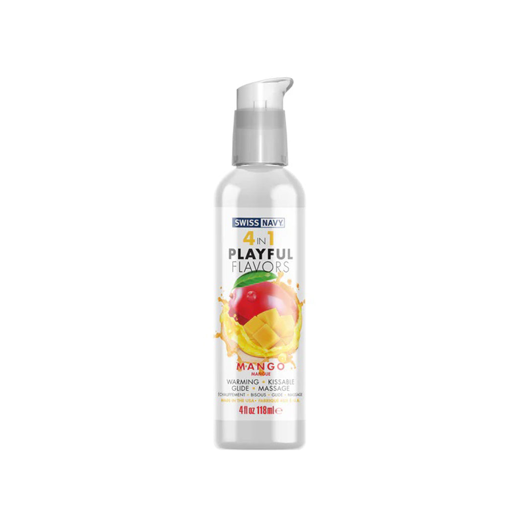 "Swiss Navy 4-in-1 Playful Flavors - Mango 4 Oz MD-SN4N1FMG4"