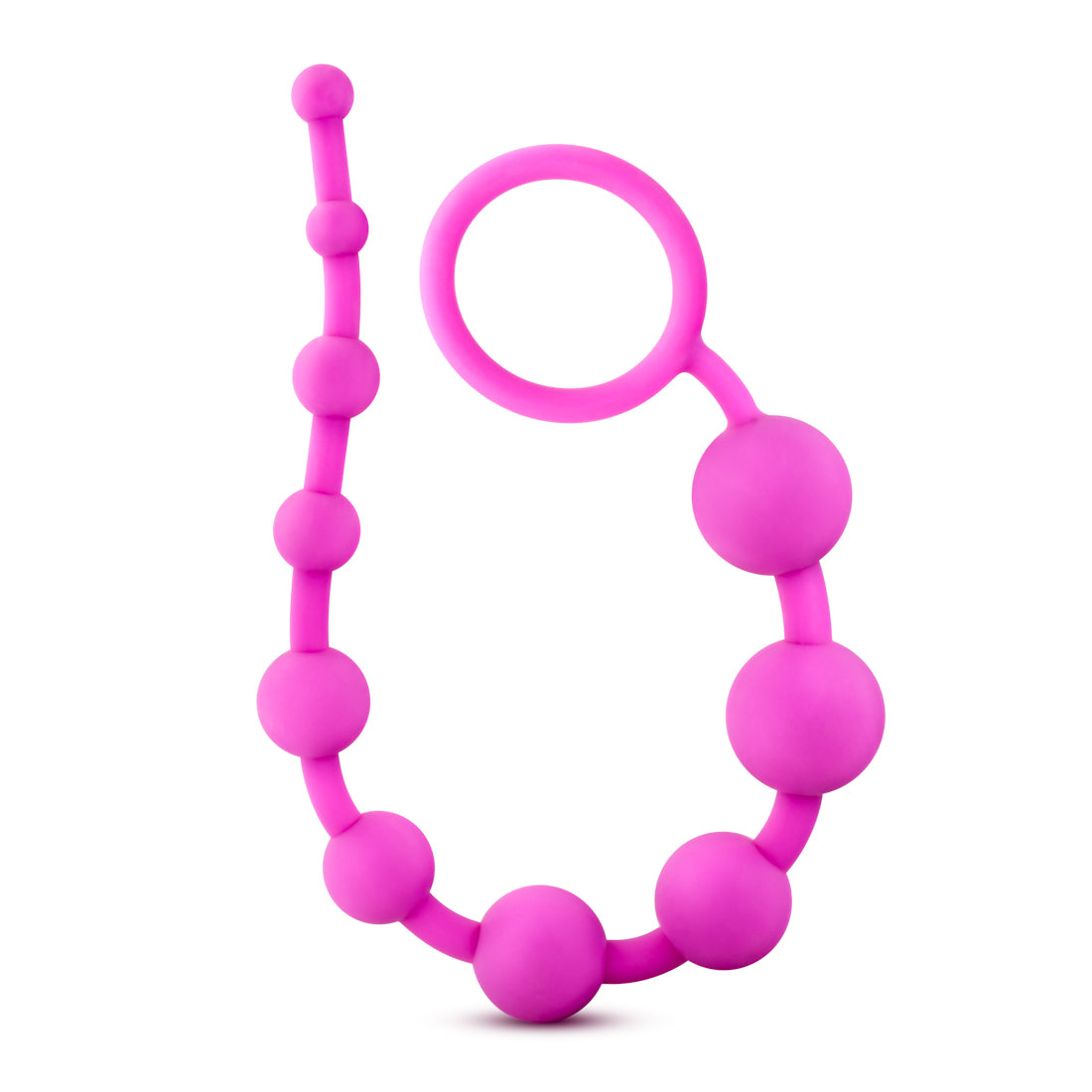"Luxe Silicone 10 Beads - Fuchsia BL-11000"