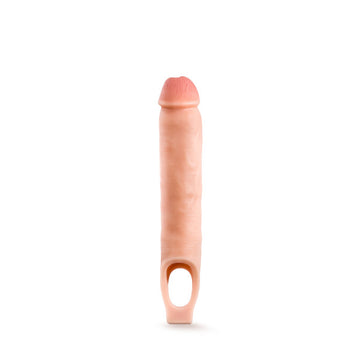 "Performance Plus - 11.5 Inch Silicone Cock Sheath Penis Extender - Vanilla BL-22693"