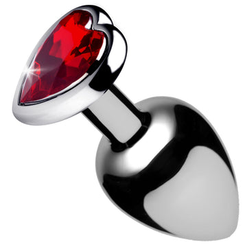 "Red Heart Gem Anal Plug - Small BTYS-AF633-SMALL"