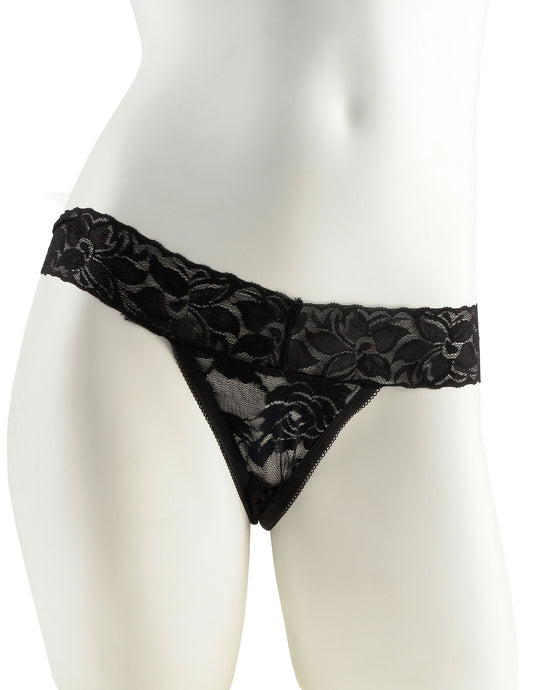 "Fetish Fantasy Series Hanky Spank Me Vibrating Panties - Black PD4025-23"